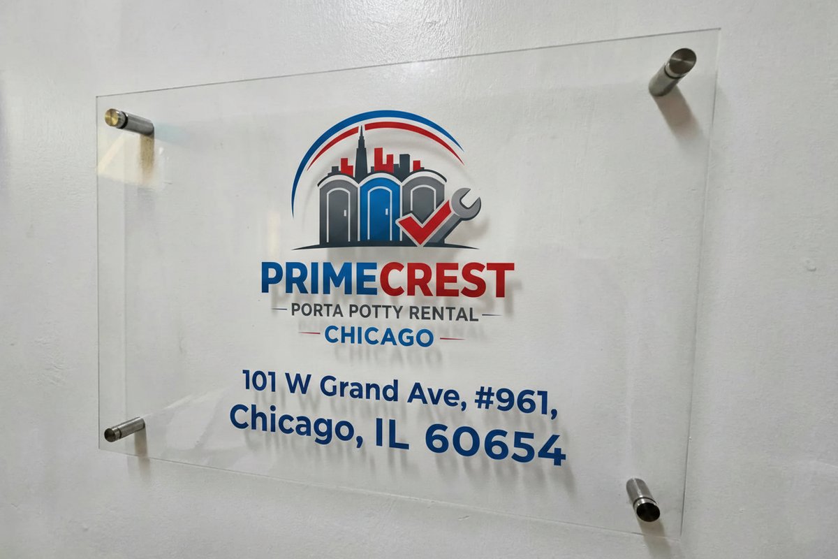 Primecrest Porta Potty Rental Chicago Signage